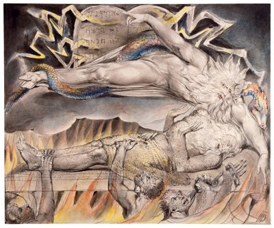 Watercolor illustration by William Blake by William Blake
